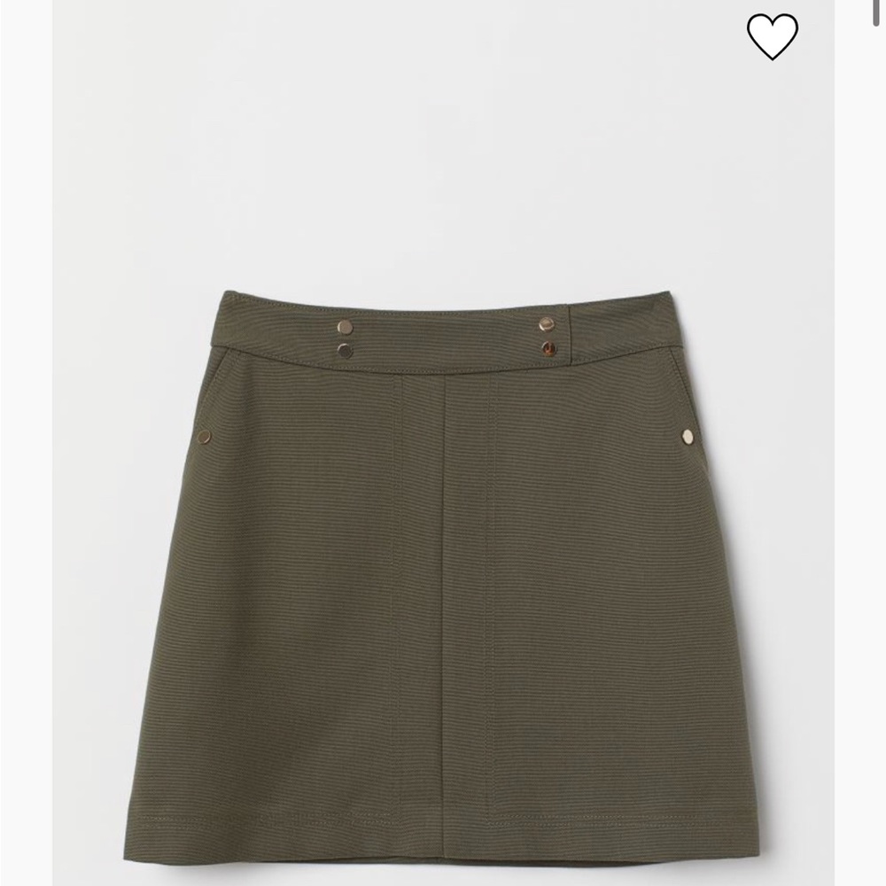 Army Green H&M Short Skirt